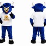 Royal Blue Bull Mascot Costume