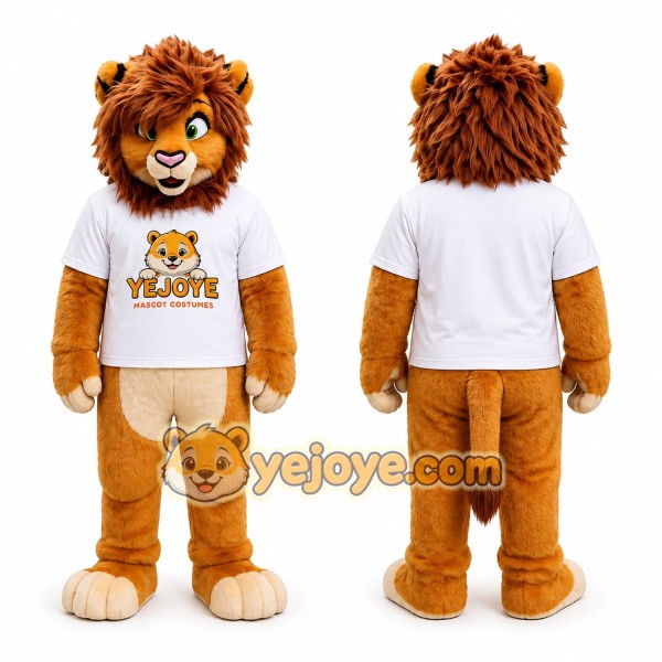 Golden Lion Mascot Costume