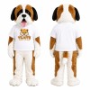 Brown and White Saint Bernard Mascot Costume