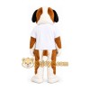 Brown and White Saint Bernard Mascot Costume Brown and White Saint Bernard Mascot Costume