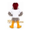Gray and Burgundy Eagle Mascot Costume Gray and Burgundy Eagle Mascot Costume