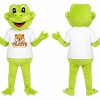 Lime Green Frog Mascot Costume