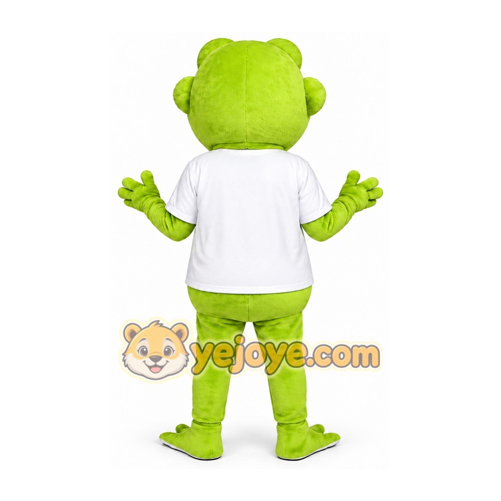 Lime Green Frog Mascot Costume Lime Green Frog Mascot Costume