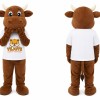 Brown Cow Mascot Costume
