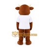 Brown Cow Mascot Costume Brown Cow Mascot Costume