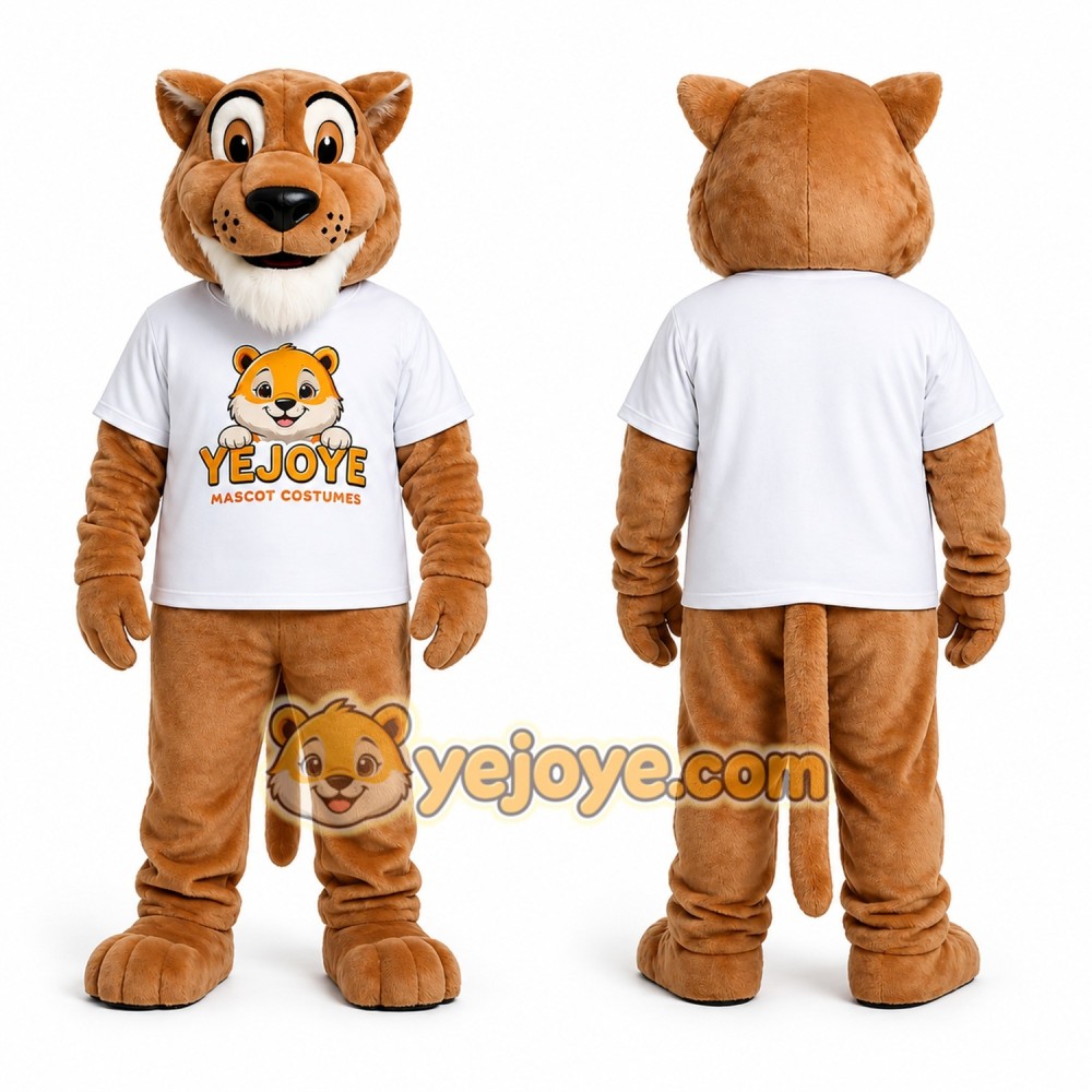 Light Brown Cat Mascot Costume Light Brown Cat Mascot Costume