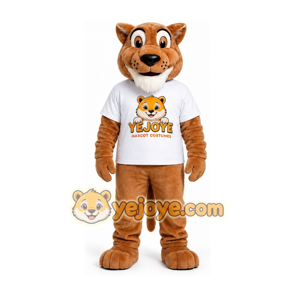 Light Brown Cat Mascot Costume Light Brown Cat Mascot Costume