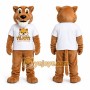 Light Brown Cat Mascot Costume