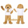 Beige Dog Mascot Costume Beige Dog Mascot Costume