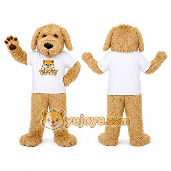 Beige Dog Mascot Costume