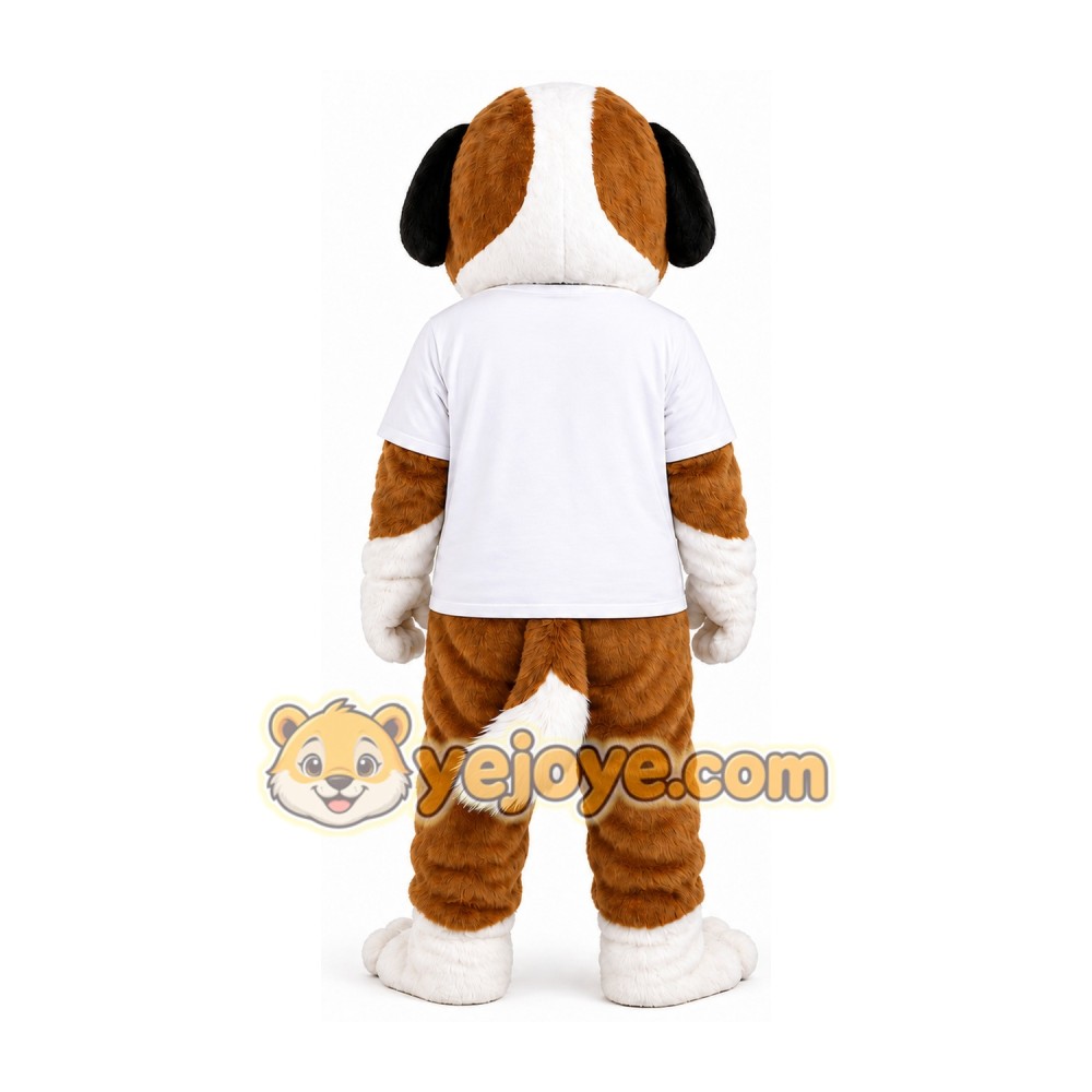 Brown and White Rescue Dog Mascot Costume Brown and White Rescue Dog Mascot Costume