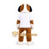 Brown and White Rescue Dog Mascot Costume Brown and White Rescue Dog Mascot Costume
