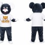 Dark Gray Mouse Mascot Costume