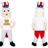 Red White Blue Uncle Sam Mascot Costume