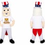 Red White Blue Uncle Sam Mascot Costume