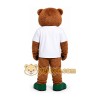 Brown Bear Mascot Costume with Green Shoes Brown Bear Mascot Costume with Green Shoes