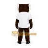 Brown Raccoon Mascot Costume with White T-Shirt Brown Raccoon Mascot Costume with White T-Shirt