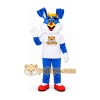 Blue Bunny Mascot Costume with Red Shoes Blue Bunny Mascot Costume with Red Shoes
