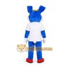 Blue Bunny Mascot Costume with Red Shoes Blue Bunny Mascot Costume with Red Shoes