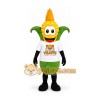 Yellow Corn Mascot Costume with Green Leaves Yellow Corn Mascot Costume with Green Leaves