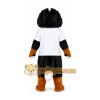 Black White Dog Mascot Costume with White T-Shirt Black White Dog Mascot Costume with White T-Shirt