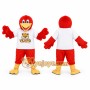 Red Bird Mascot Costume with White T-Shirt