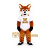 Orange Fox Mascot Costume with Black Shoes