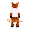 Orange Fox Mascot Costume with Black Shoes