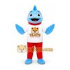 Blue Shark Mascot Costume with Red Pants Blue Shark Mascot Costume with Red Pants