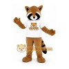 Brown Raccoon Mascot Costume with Striped Tail Brown Raccoon Mascot Costume with Striped Tail