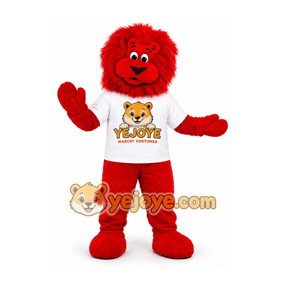 Red Lion Mascot Costume Red Lion Mascot Costume