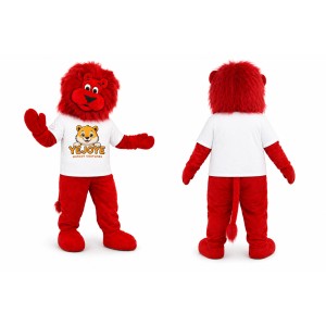 Red Lion Mascot Costume