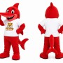 Red Shark Mascot Costume