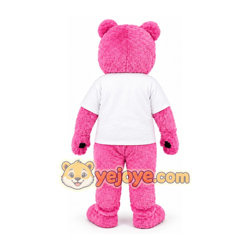 Pink Bear Mascot Costume Pink Bear Mascot Costume