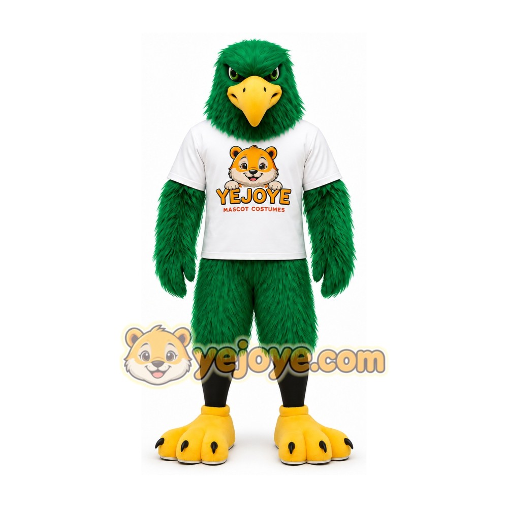Green Eagle Mascot Costume Green Eagle Mascot Costume