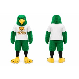 Green Eagle Mascot Costume