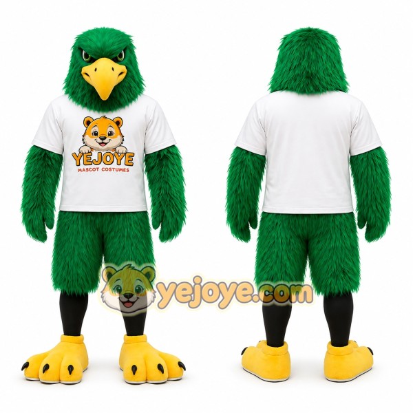 Green Eagle Mascot Costume