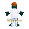 Green Fish Mascot Costume with Hat Green Fish Mascot Costume with Hat