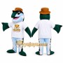 Green Fish Mascot Costume with Hat