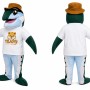 Green Fish Mascot Costume with Hat