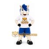 White Horse Mascot Costume with Blue Hair White Horse Mascot Costume with Blue Hair
