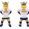 Viking Mascot Costume in Blue and Gold