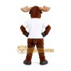 Brown Moose Mascot Costume Brown Moose Mascot Costume