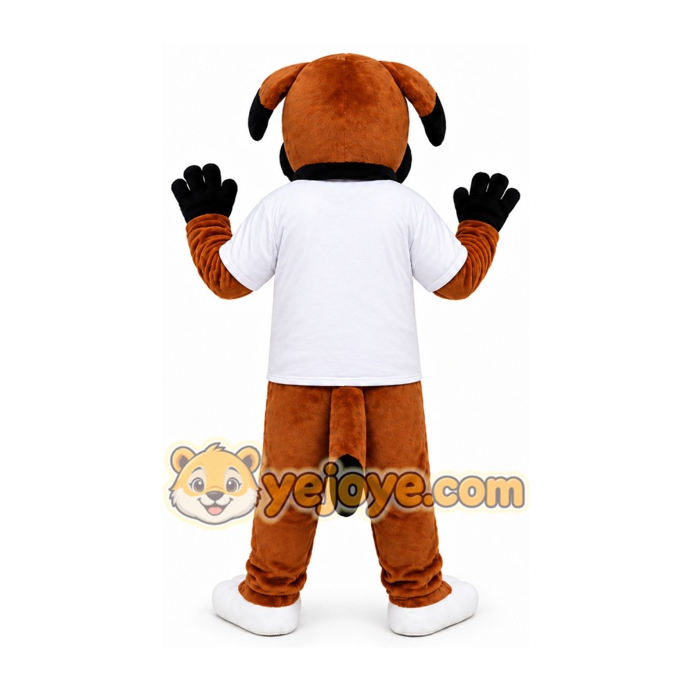 Brown Bulldog Mascot Costume Brown Bulldog Mascot Costume