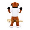 Brown Bulldog Mascot Costume Brown Bulldog Mascot Costume