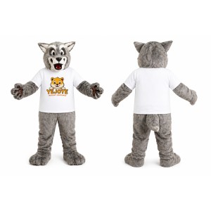 Gray Wolf Mascot Costume