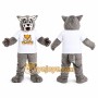 Gray Wolf Mascot Costume
