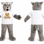 Gray Wolf Mascot Costume