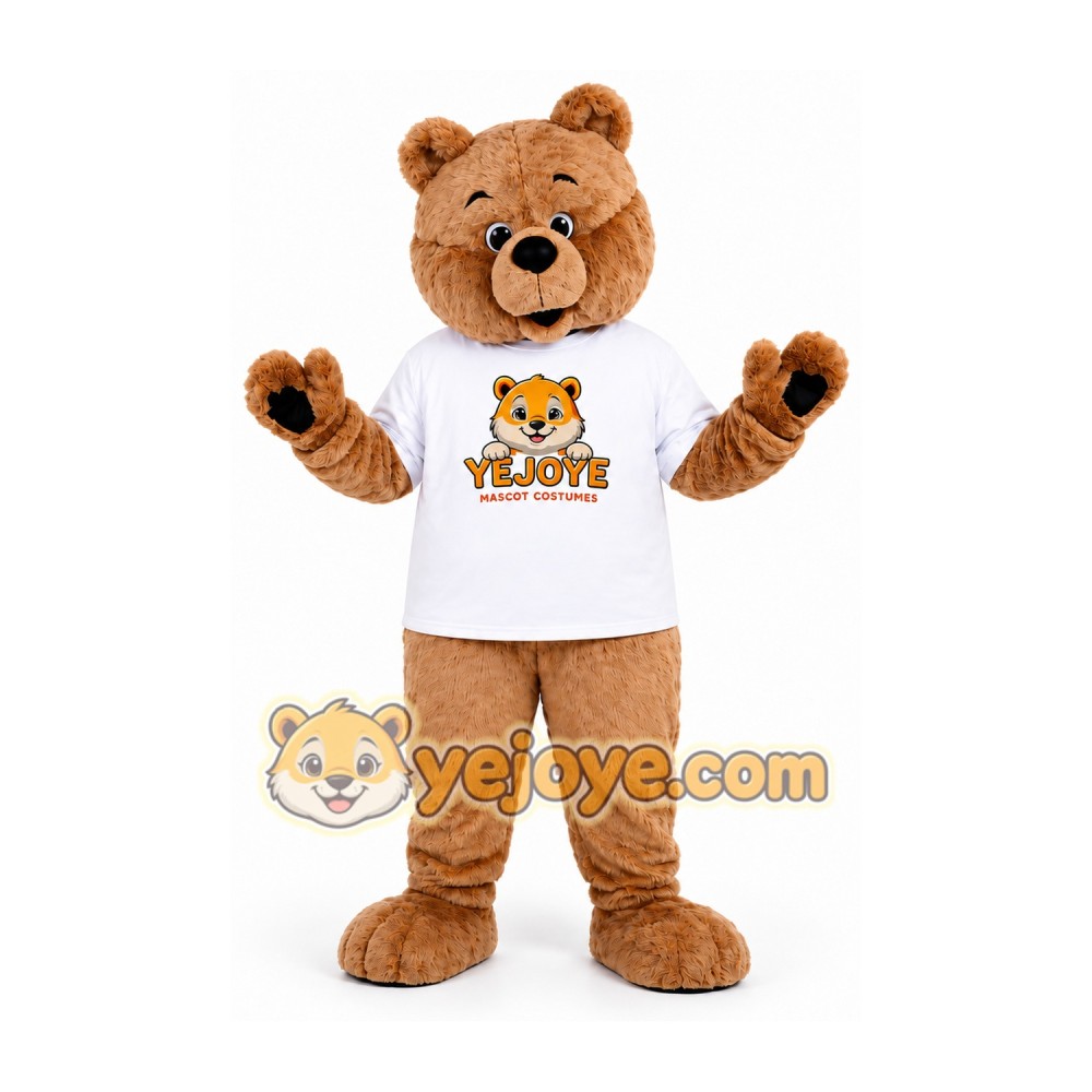 Light Brown Bear Mascot Costume Light Brown Bear Mascot Costume