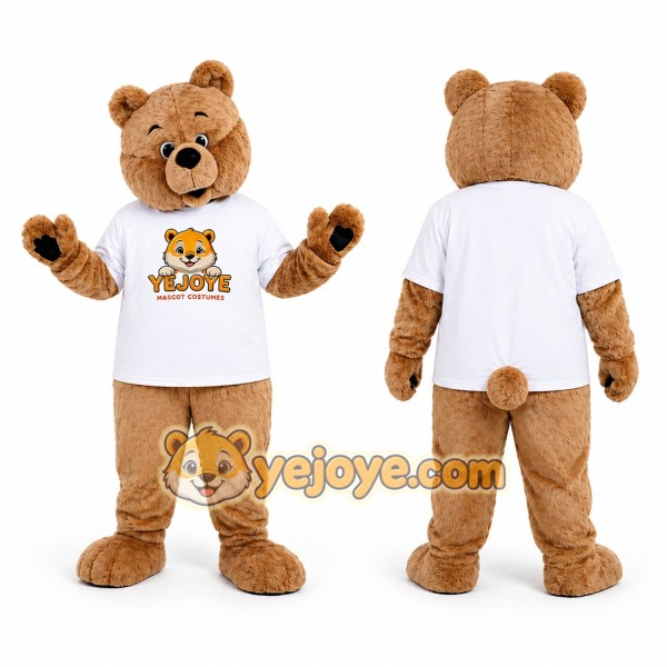 Light Brown Bear Mascot Costume